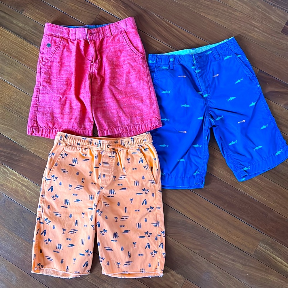 BOYS dress shorts, lot of 3pair. Size XL/12/14 EUC.
